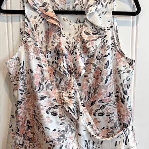 White House Black Market Floral Blouse